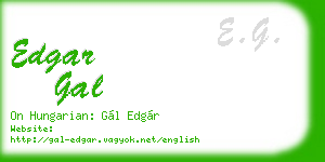 edgar gal business card
